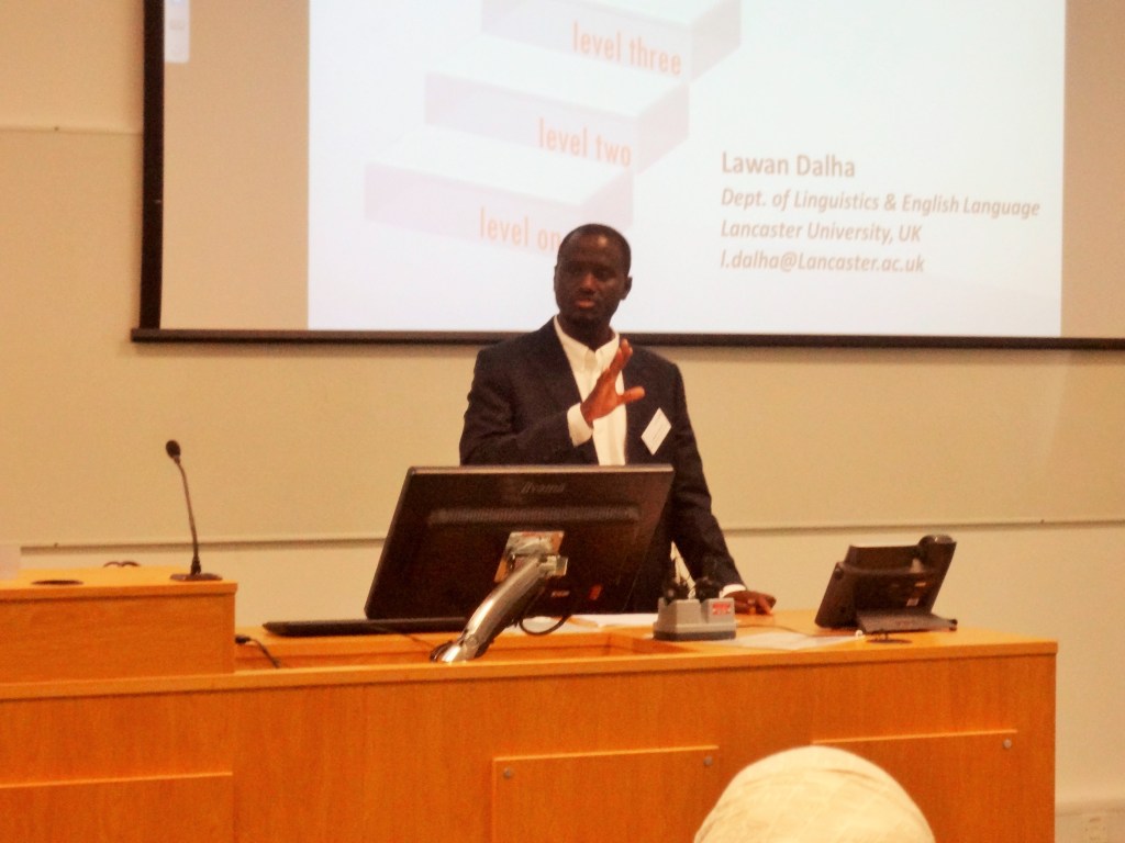 Presenting at Lancaster Postgraduate Conference in Linguistics, UK